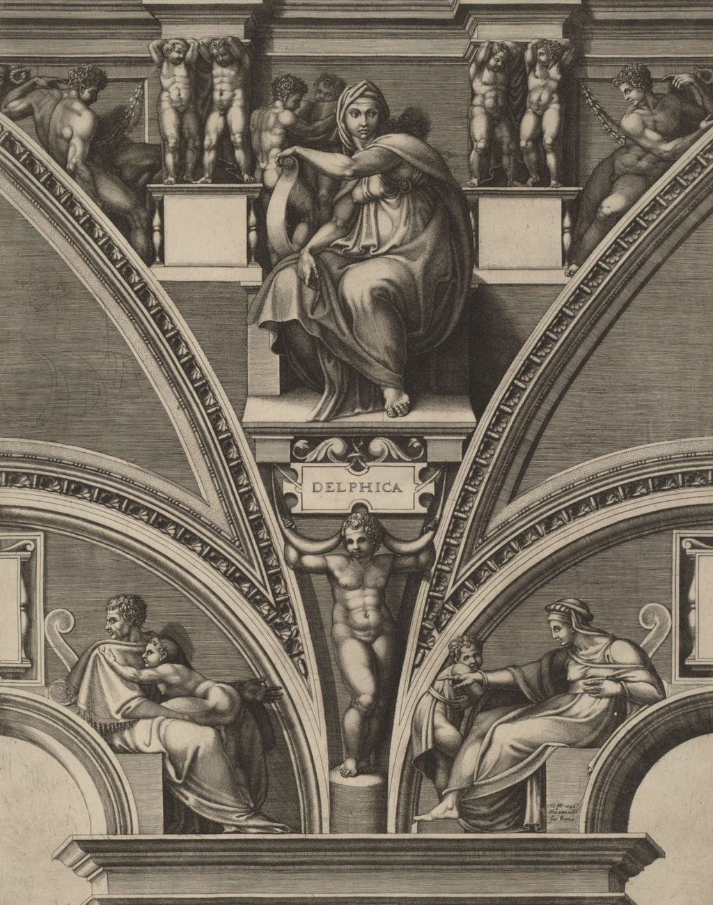 Giorgio Ghisi 'The Delphic Sibyl' Poster