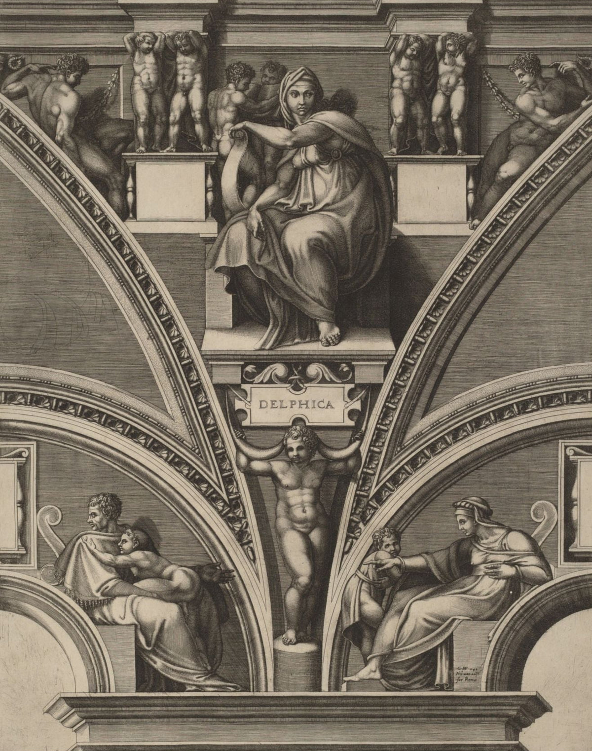 Giorgio Ghisi 'The Delphic Sibyl' Poster
