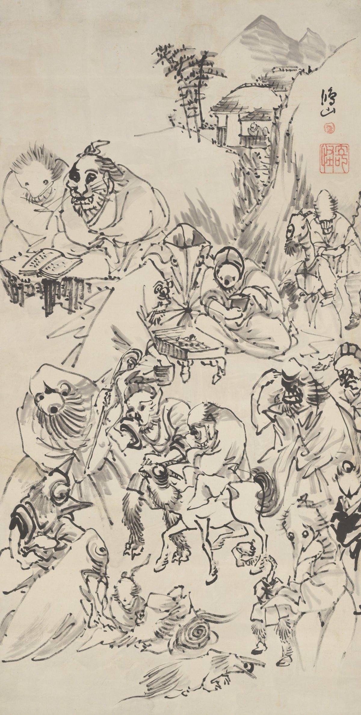 Demons and Monsters by Takai Kōzan (original artwork)