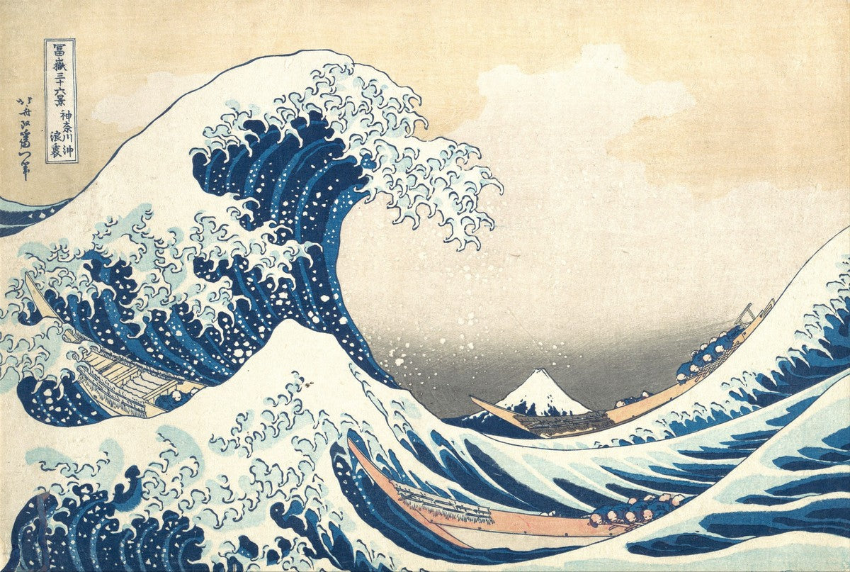 The Great Wave off Kanagawa by Hokusai (original artwork)