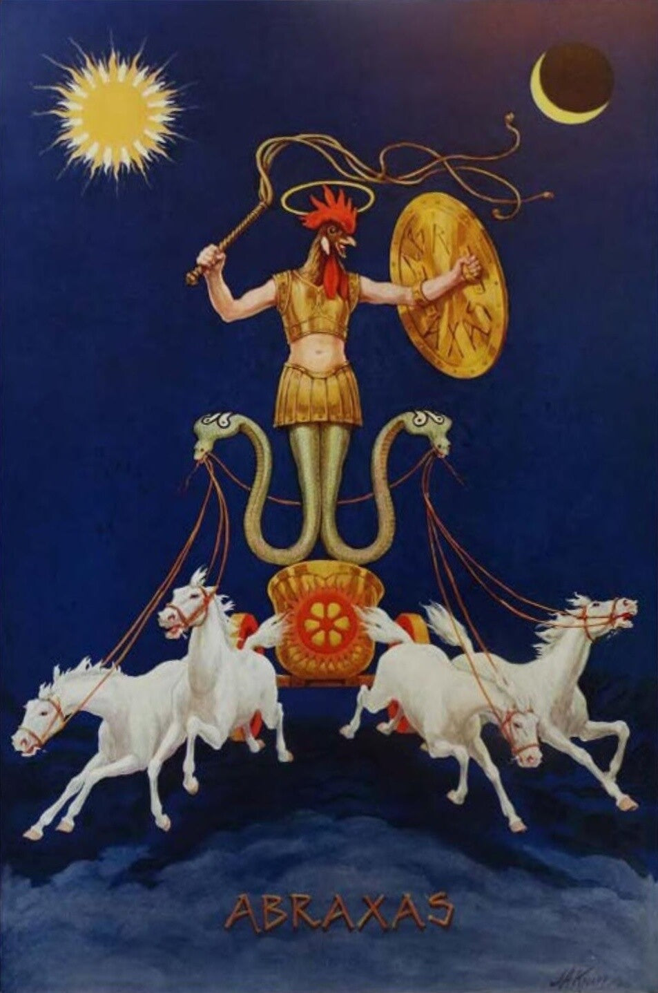 Abraxas by J. Augustus Knapp (original artwork)
