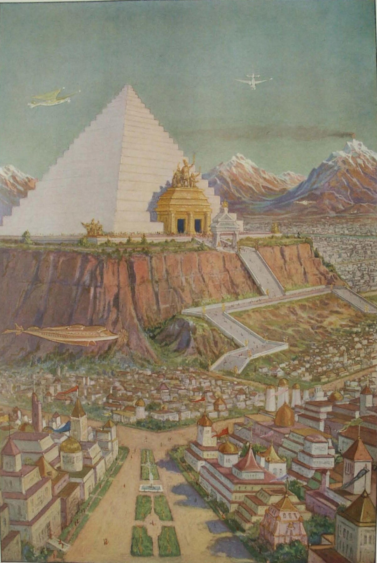 The Atlantean Temple by J. Augustus Knapp (original artwork)