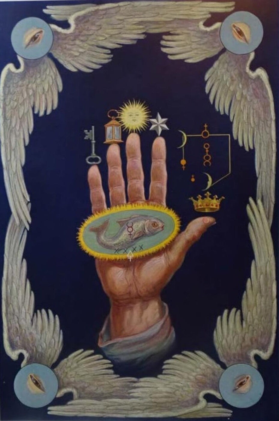 The Hand of the Mysteries by J. Augustus Knapp (original artwork)