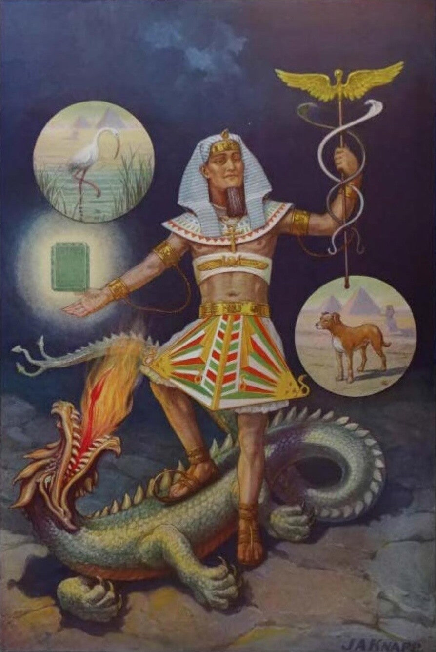 Hermes Trismegistus by J. Augustus Knapp (original artwork)