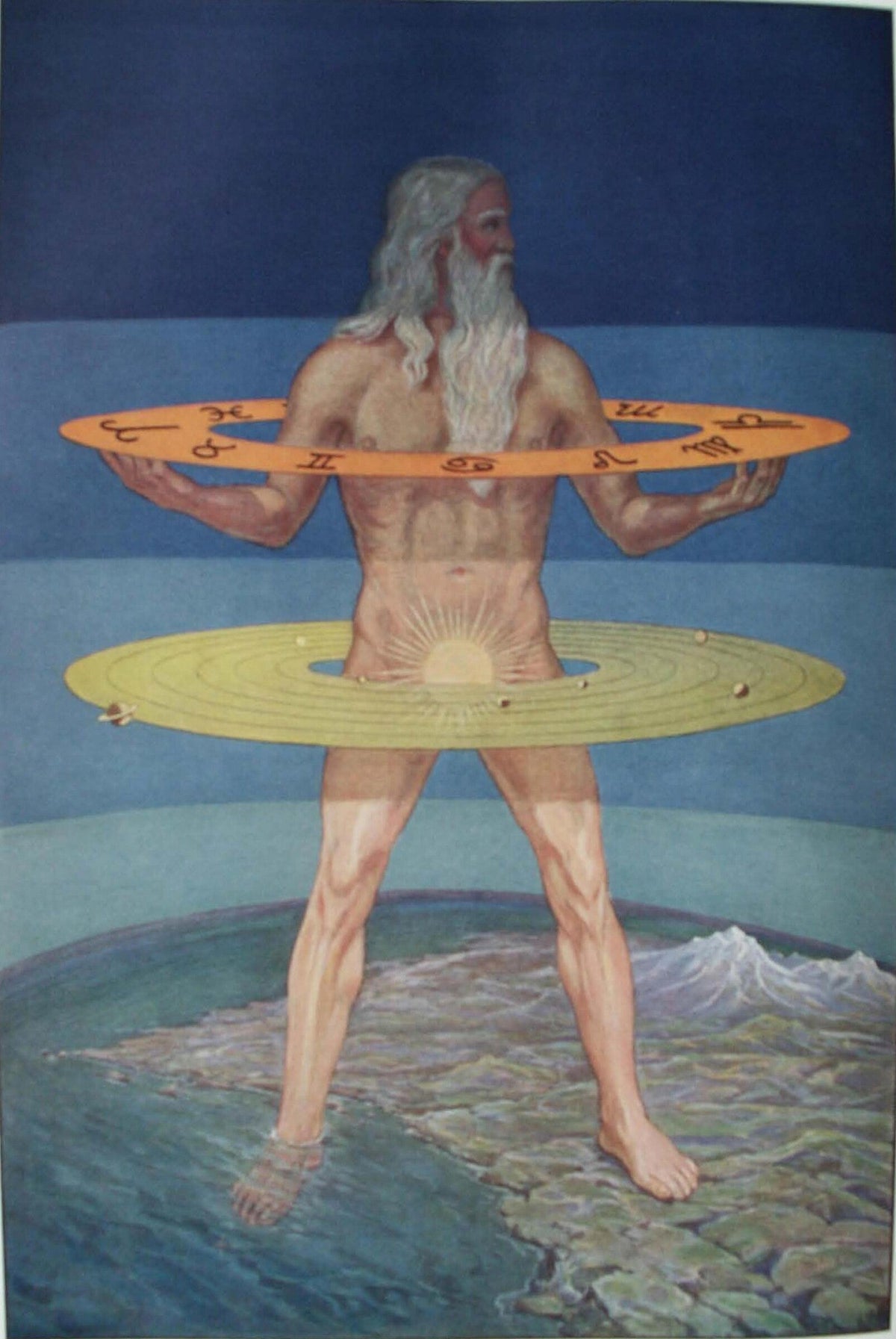 The Grand Man of the Zohar by J. Augustus Knapp (original artwork)