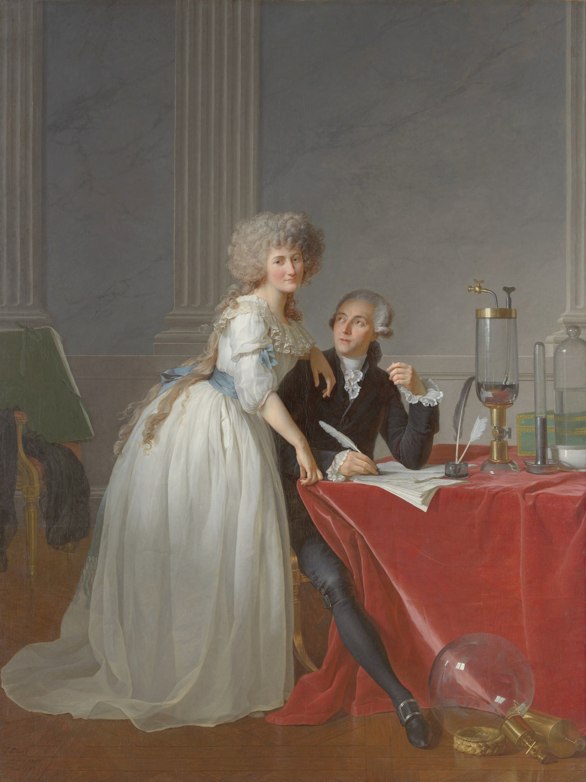Lavoisier portrait original artwork