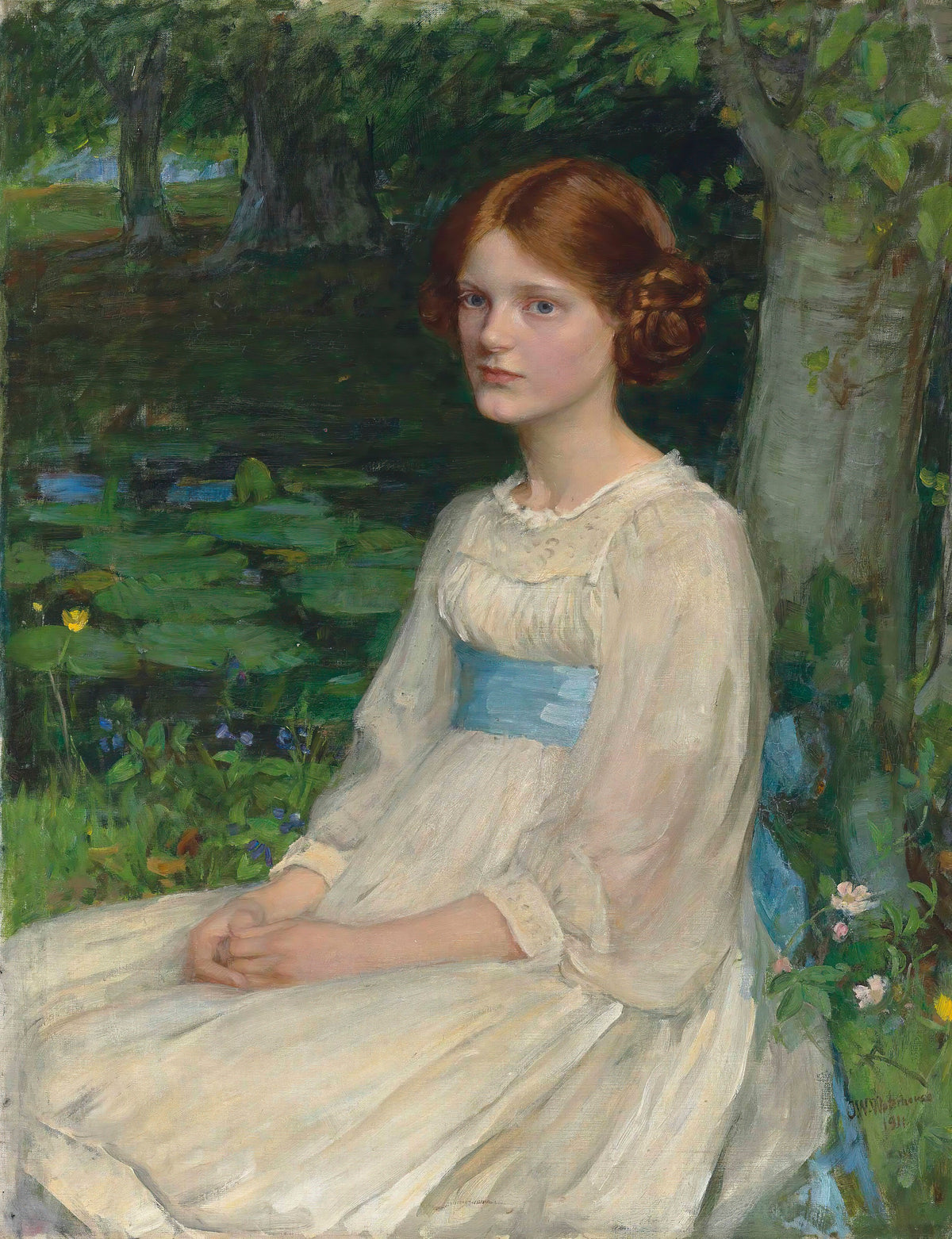 Miss Betty Pollock by John William Waterhouse (original artwork)