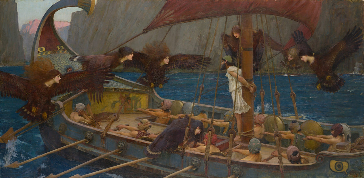 Ulysses and the Sirens original artwork
