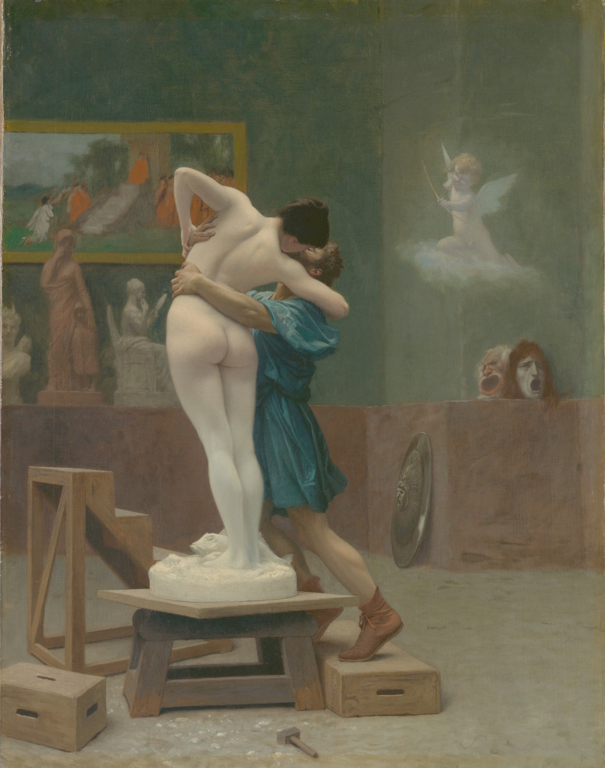 Pygmalion and Galatea original artwork