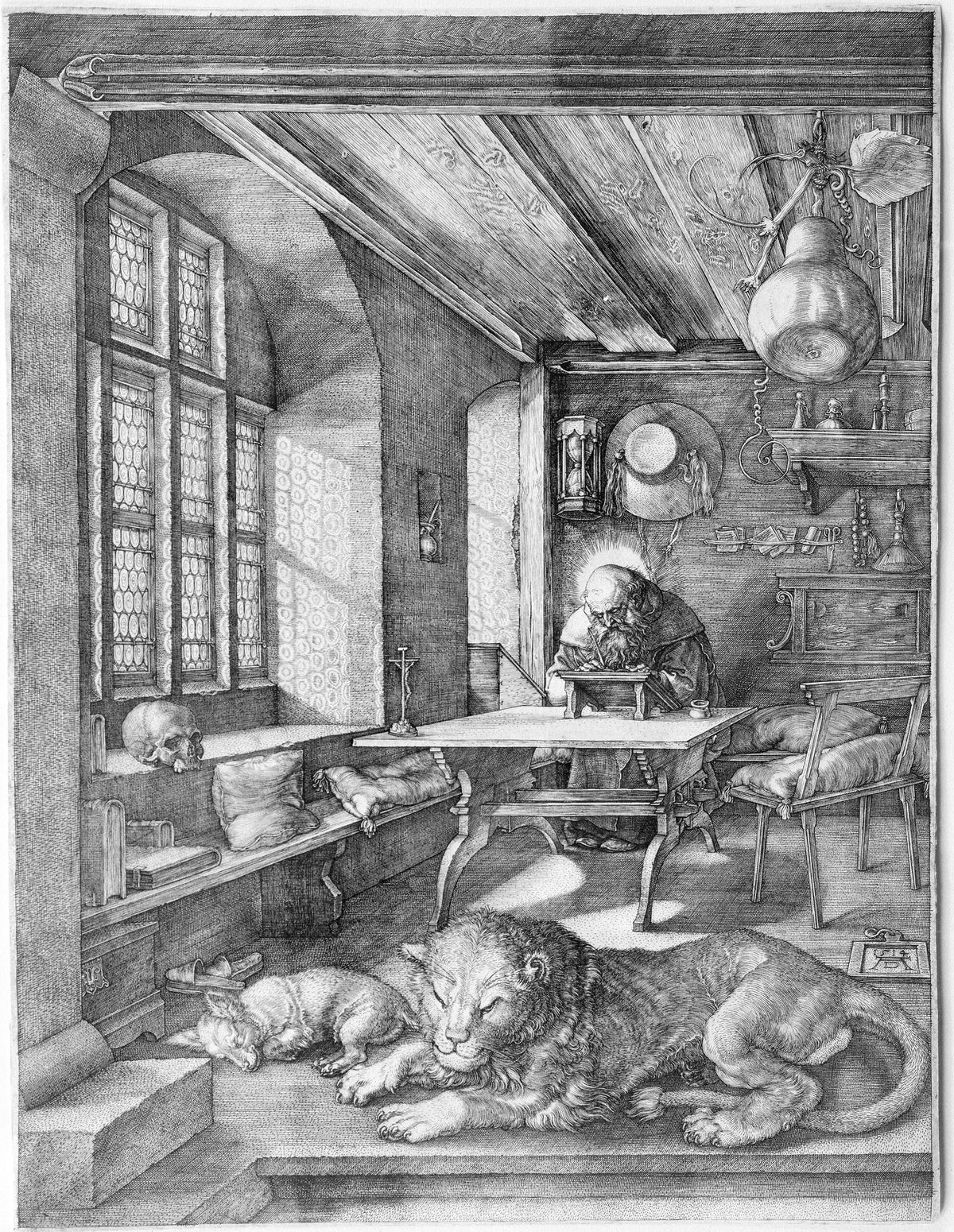 Saint Jerome in His Study by Albrecht Dürer (original artwork)