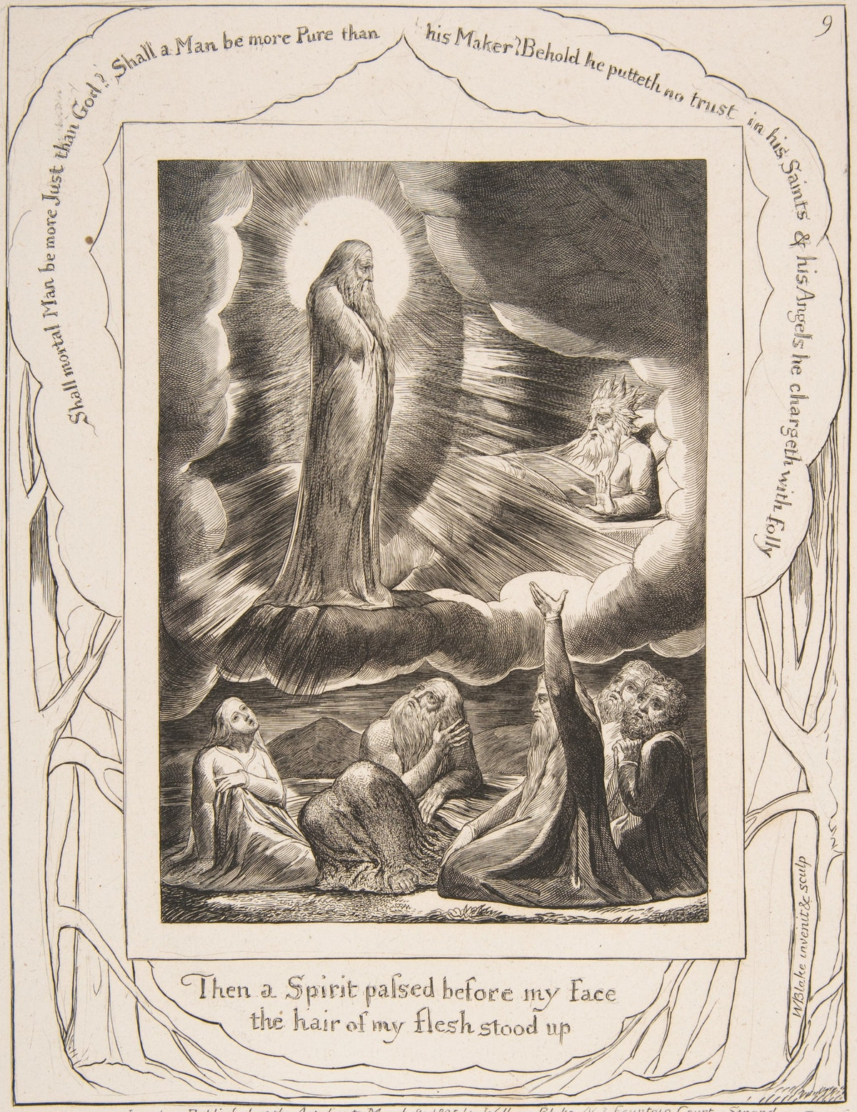 The Vision of Eliphaz original artwork
