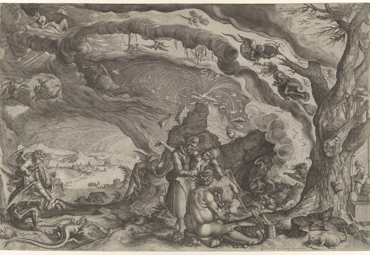 Witches Preparing for Sabbath original artwork