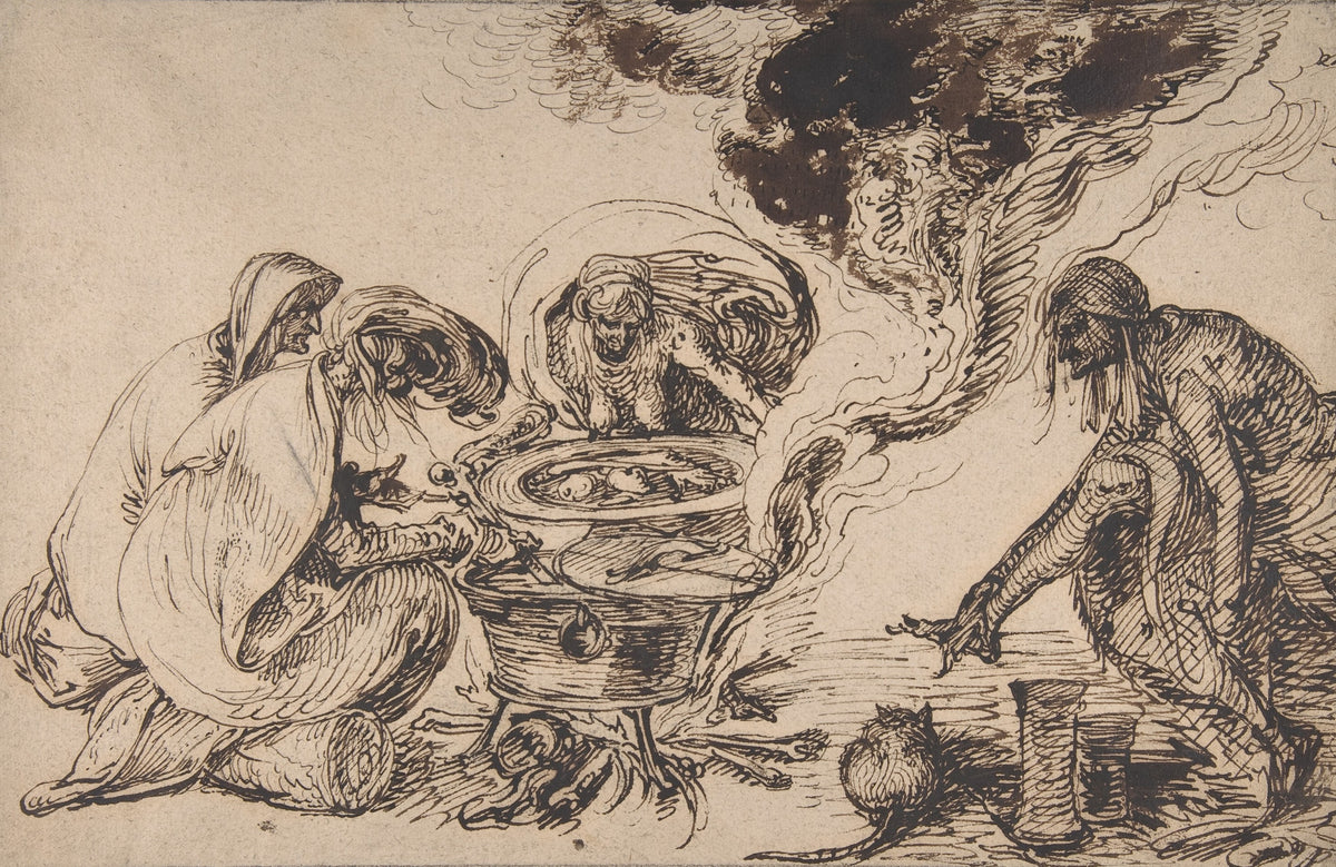 Witches' Sabbath (de Gheyn) original artwork